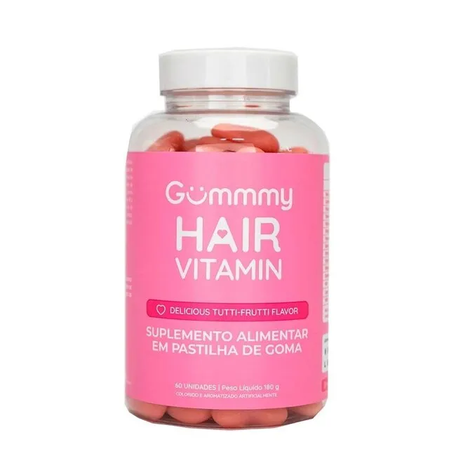 Gummy Hair Tutti-Frutti Com 60 Gomas