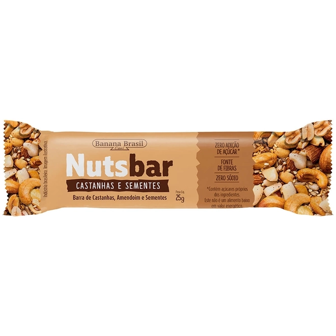 BARRA CASTANHAS NUTS CAST/SEMENT 25G