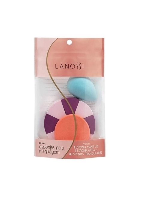 Esponja De Maquiagem Lanossi Conj C/10Unidade