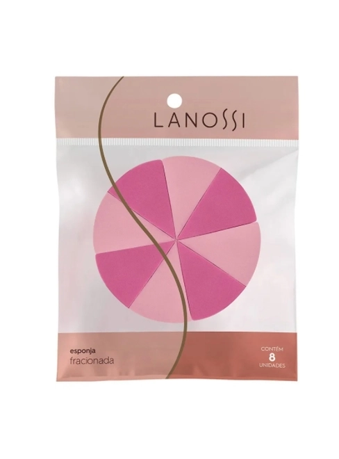 Esponja De Maquiagem Lanossi Triang C/8Unidades