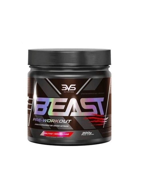 Pré-Treino Beast 300g - 3VS Nutrition - Ultra concentrado
