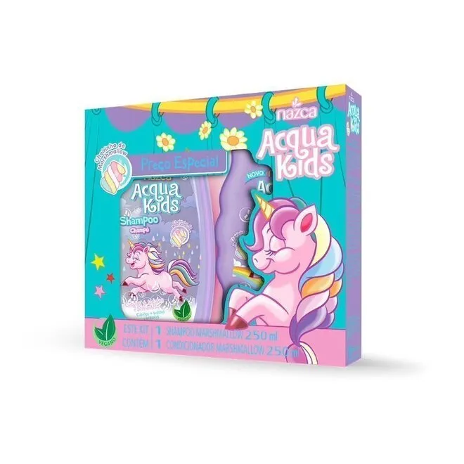 Kit Shampoo+Condicionador Marshmallow - ACQUA KIDS