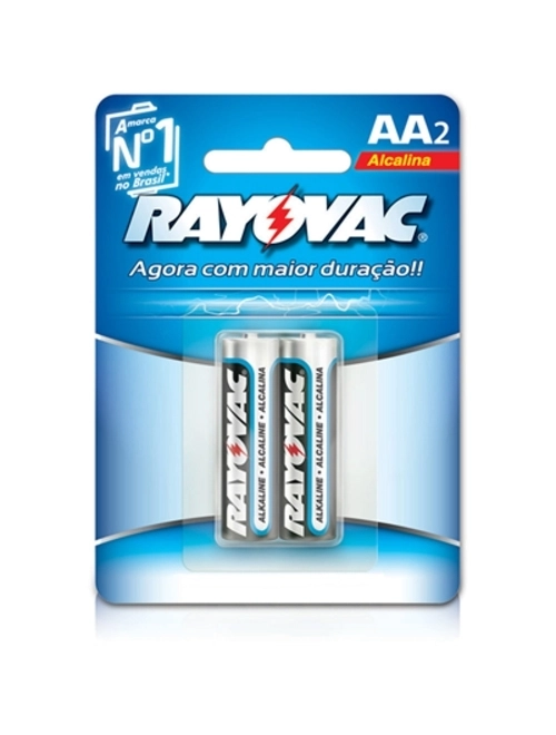 PILHA RAYOVAC ALCA AA PEQ C/2