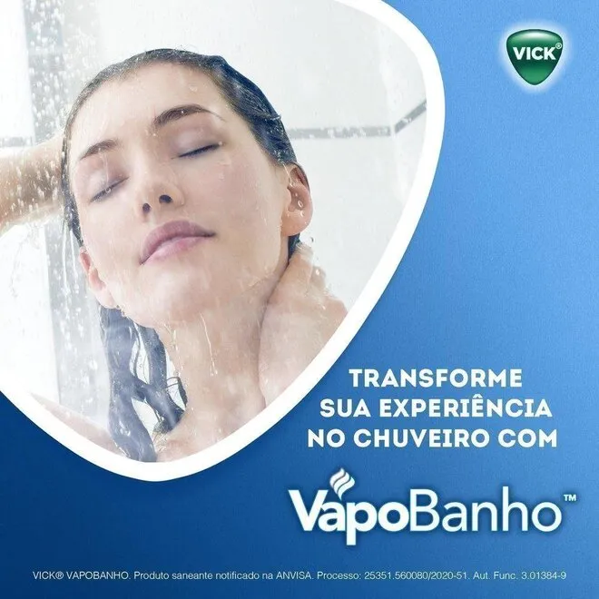 Vick Vapobanho Vapores Relaxantes C/3 Pastilhas
