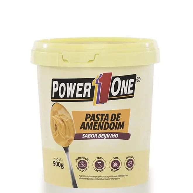 Pasta de Amendoim Sabor Beijinho - Power One 500g