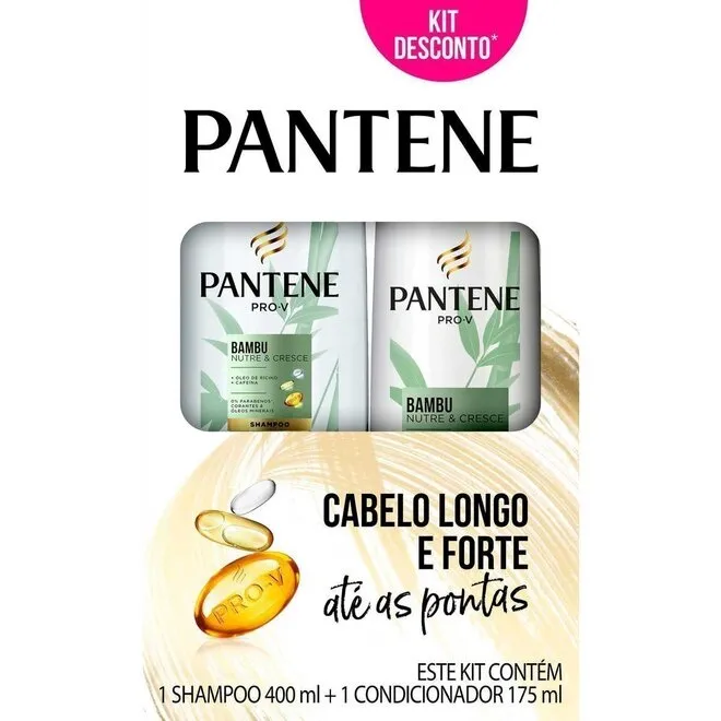 Kit Pantene Shampoo400ml+Condicionador175ml Bambu