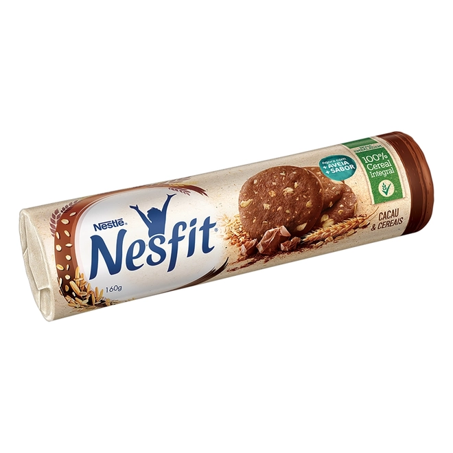 Biscoito Nestle Nesfit Cacau e Cereais 160g