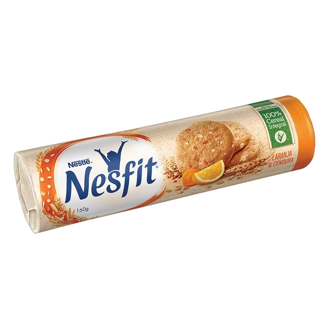 Biscoito Laranja E Cenoura Nesfit 160G