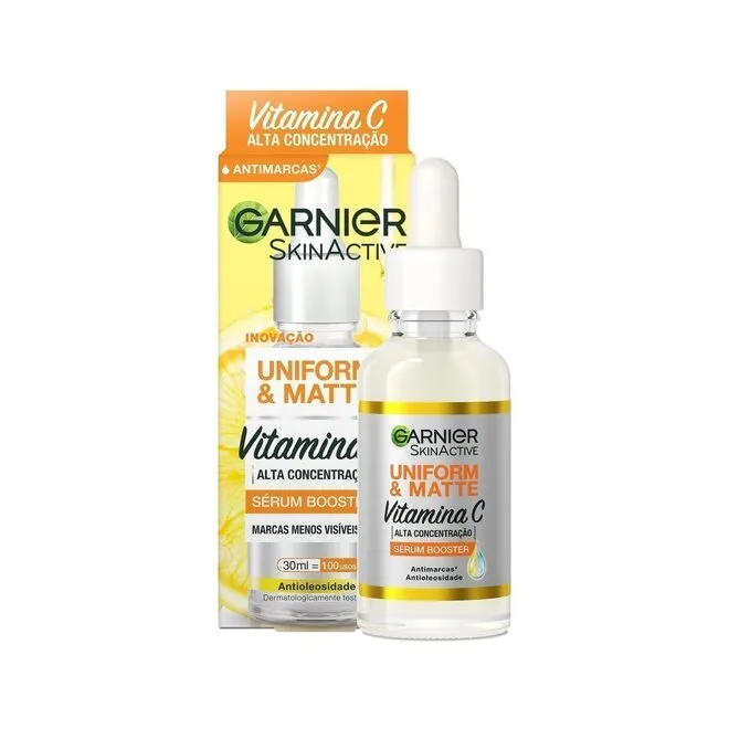 Sérum Booster Uniform&Matte Vitamina C Garnier 30Ml