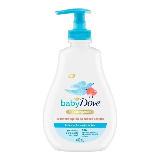 Sabonete Líquido Baby Dove Hidratação Enriquecida 400Ml