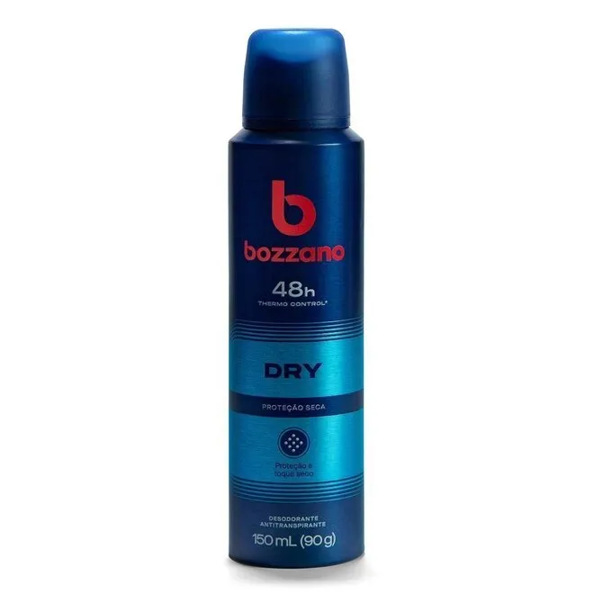 Desodorante Bozzano Dry Antitranspirante Aerosol com 90g
