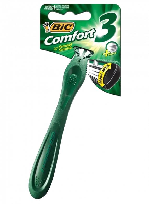 Aparelho bic comfort 3 sensivel 1un