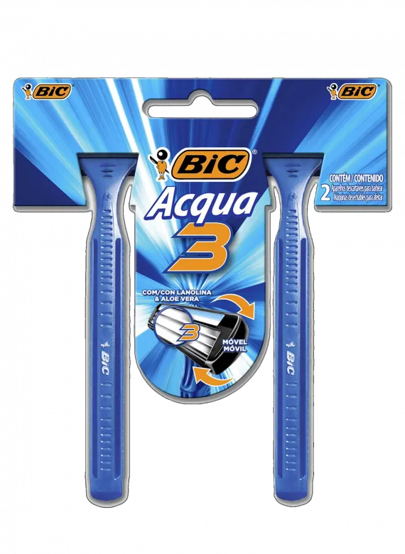 Aparelho bic 3 aqua 2un