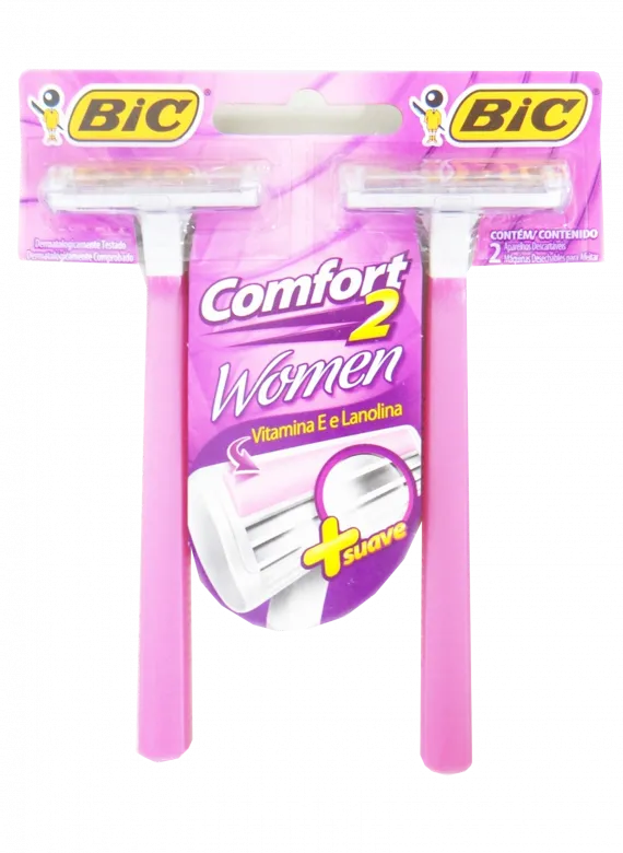 Aparelho bic comfort 3 pink 2un
