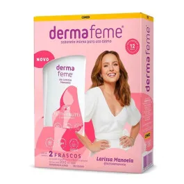 Kit Sabonete Líquido Íntimo Dermafeme Tutti-Frutti 2 Unidades - 200ml