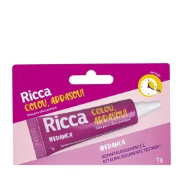 Cola de Cílios Ricca - Cor Branca - 7g