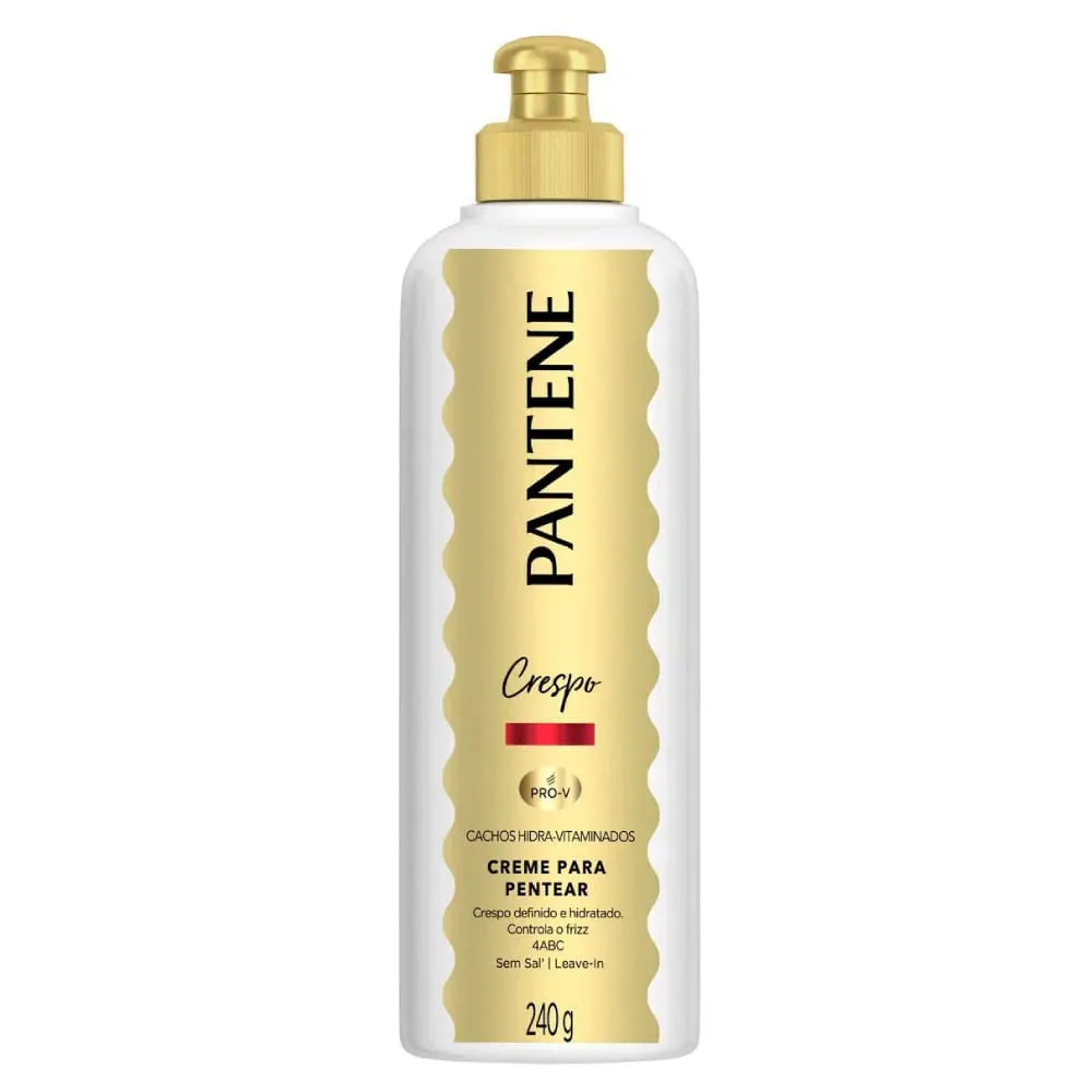 Creme De Pentear Pantene Crespo Cachos Hidra-vitaminados 240g