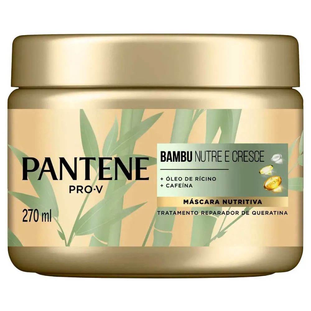 Máscara De Tratamento Capilar Capilar Pantene Pro V Bambu 270ml