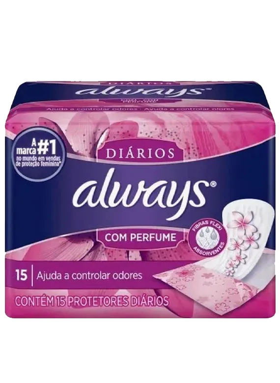 Absorvente Always Com Perfume 15 Unidades