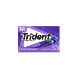 Chiclete Trident Sabor Duradouro Blueberry - 1 Unidade