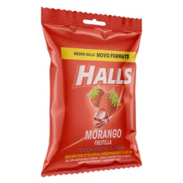 Bala Halls Sabor Morango - 3 Unidades