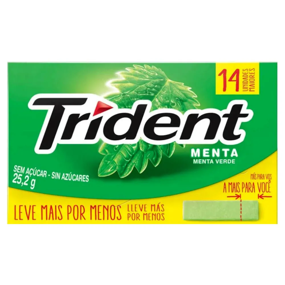 Chiclete Trident Menta 25,2g