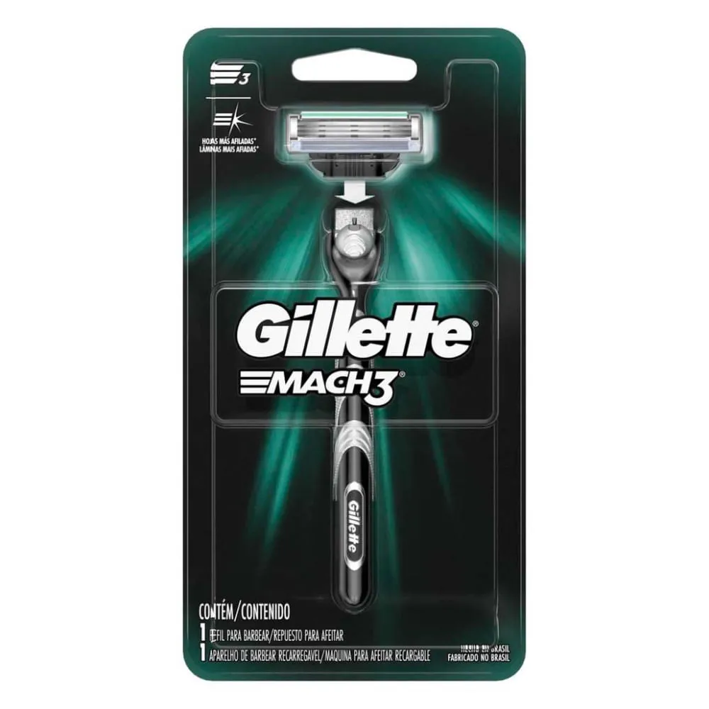 Aparelho De Barbear Gillette Mach3 1 Unidade