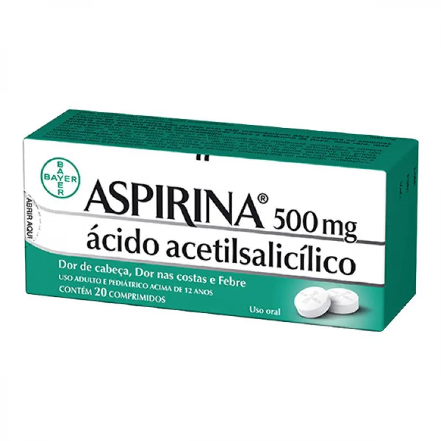 aspirina 500mg 20cpds