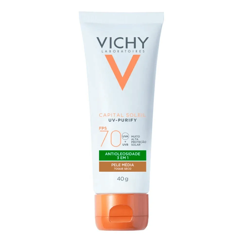 Protetor Solar Vichy Uv-purify Cor Media Fps70 40g