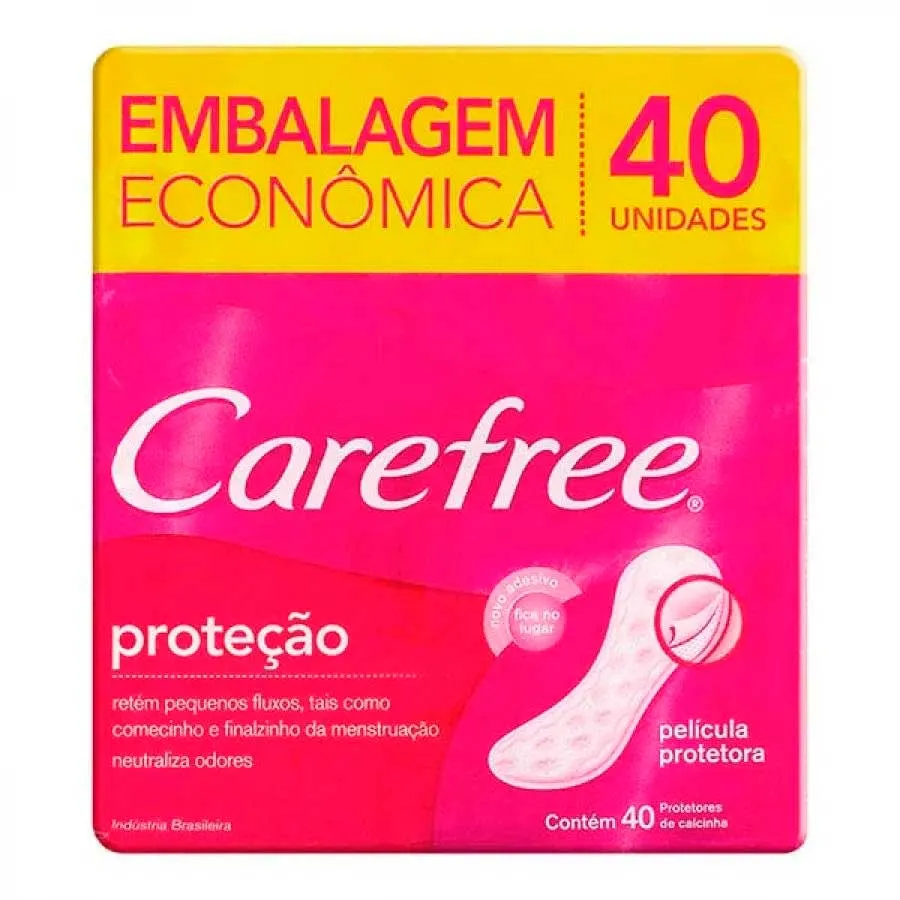 Absorvente Carefree Original Com Perfume 40 Unidades