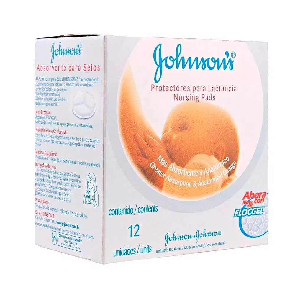 Absorvente Para Seios Johnsons 12 Unidades