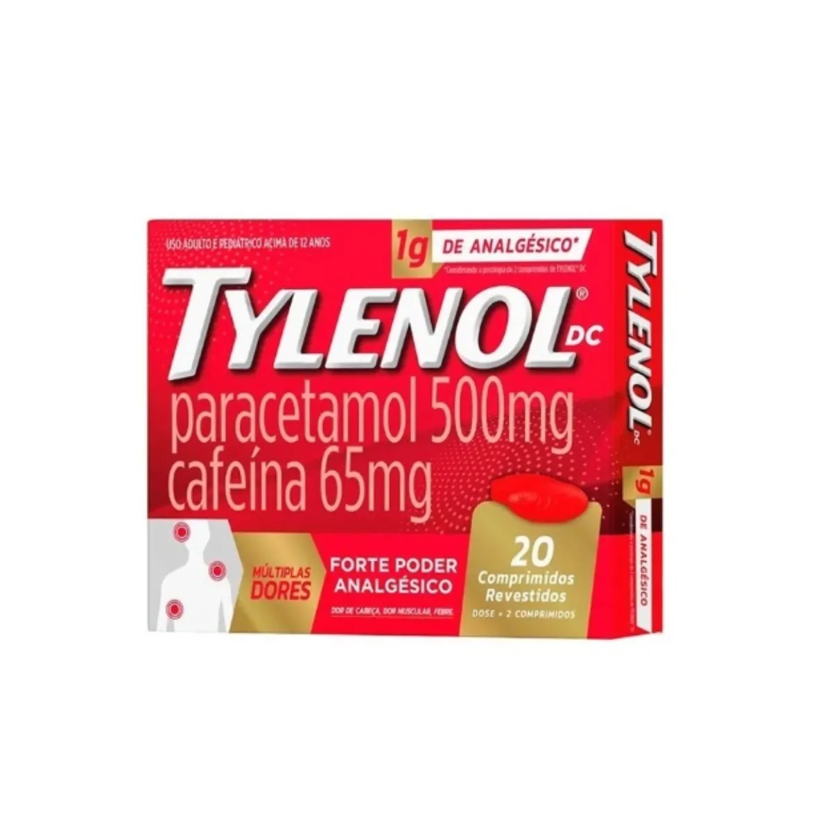 tylenol dc 1g 20cpds