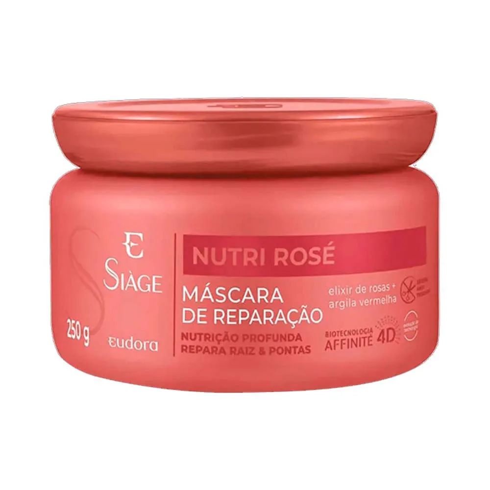 Máscara De Tratamento Capilar Eudora Siàge Nutri Rosé 250g