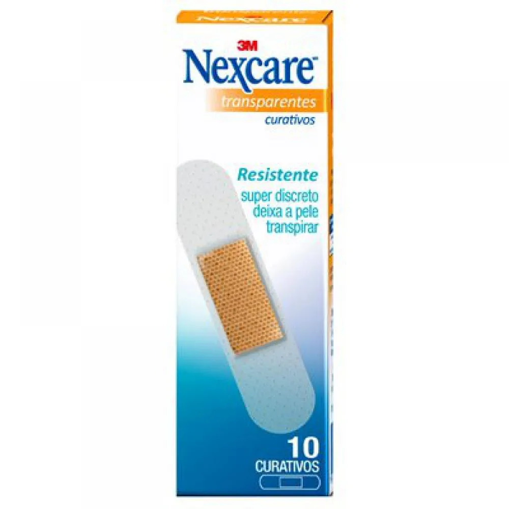 curativos transparentes nexcare 10 unidades