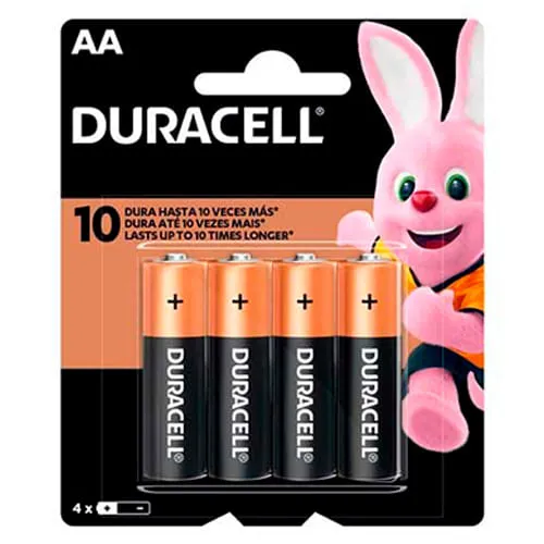 Pilha Duracell Pequena Aa 4 Unidades