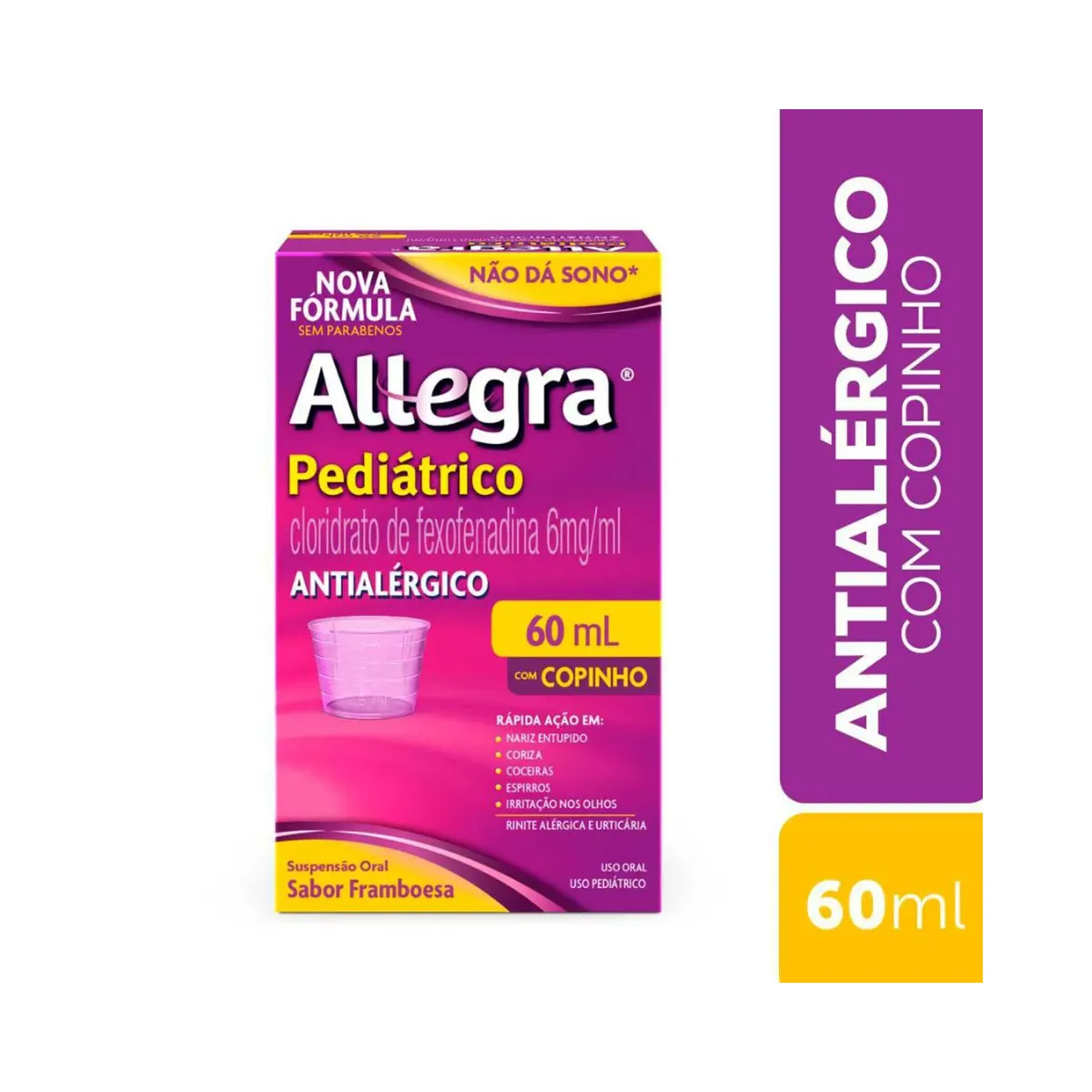 allegra xarope 60ml copinho
