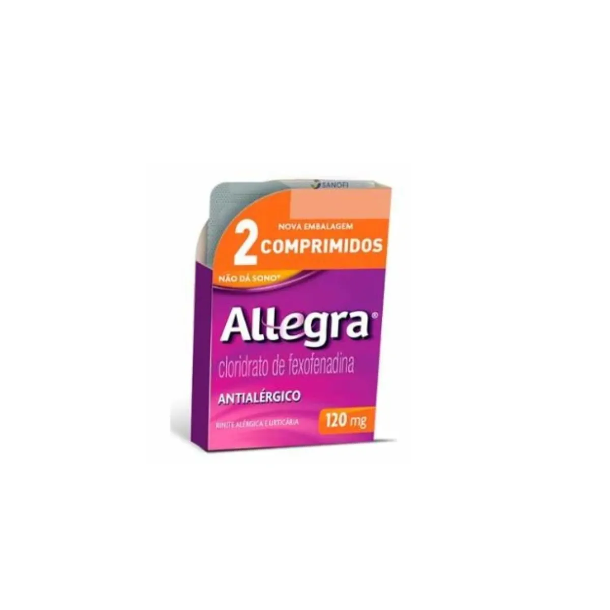 allegra 120mg caixa 2 comprimidos revestidos