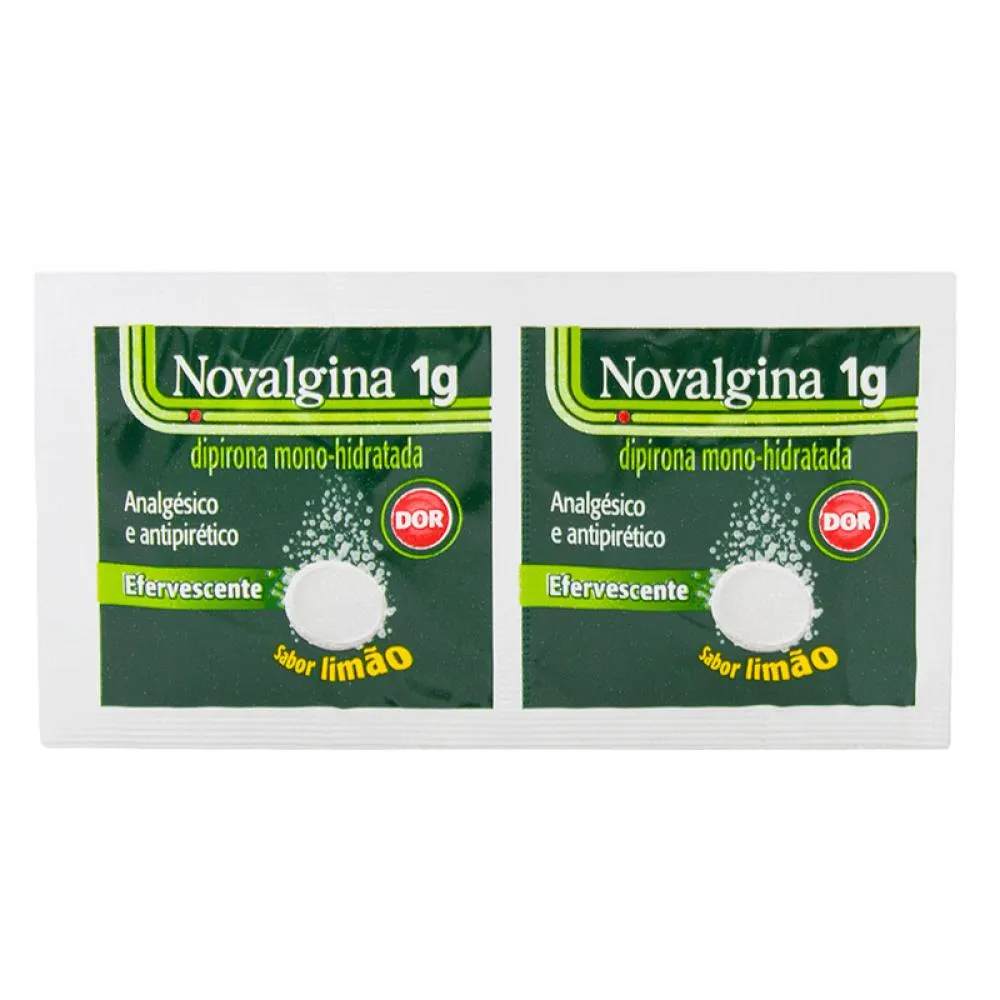 novalgina - 1g cart c/2 eferv limao