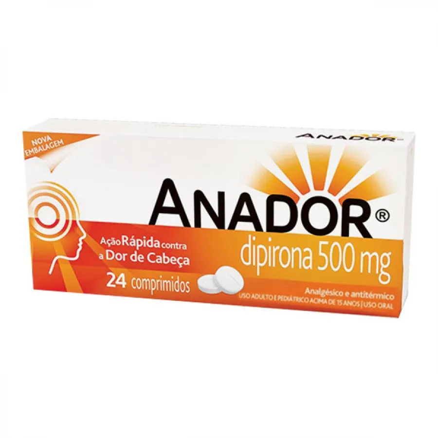 anador 500mg com 24 comprimidos