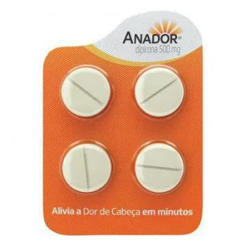 anador 500mg 4 comprimidos