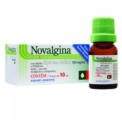 novalgina solução oral 500mg/ml 10ml