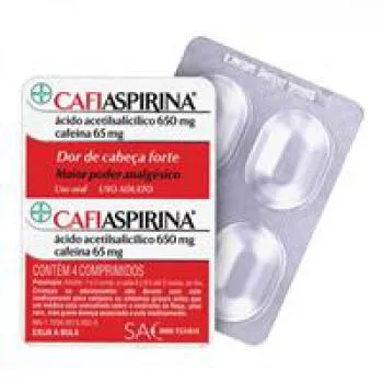 cafiaspirina 650mg + 65mg 4 comprimidos