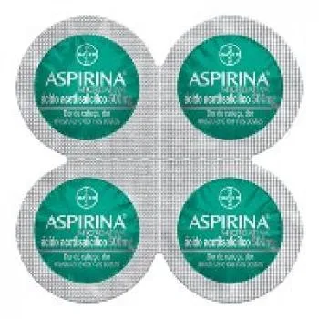 aspirina microativa 500mg, blister com 4 comprimidos revestidos de liberacao modificada