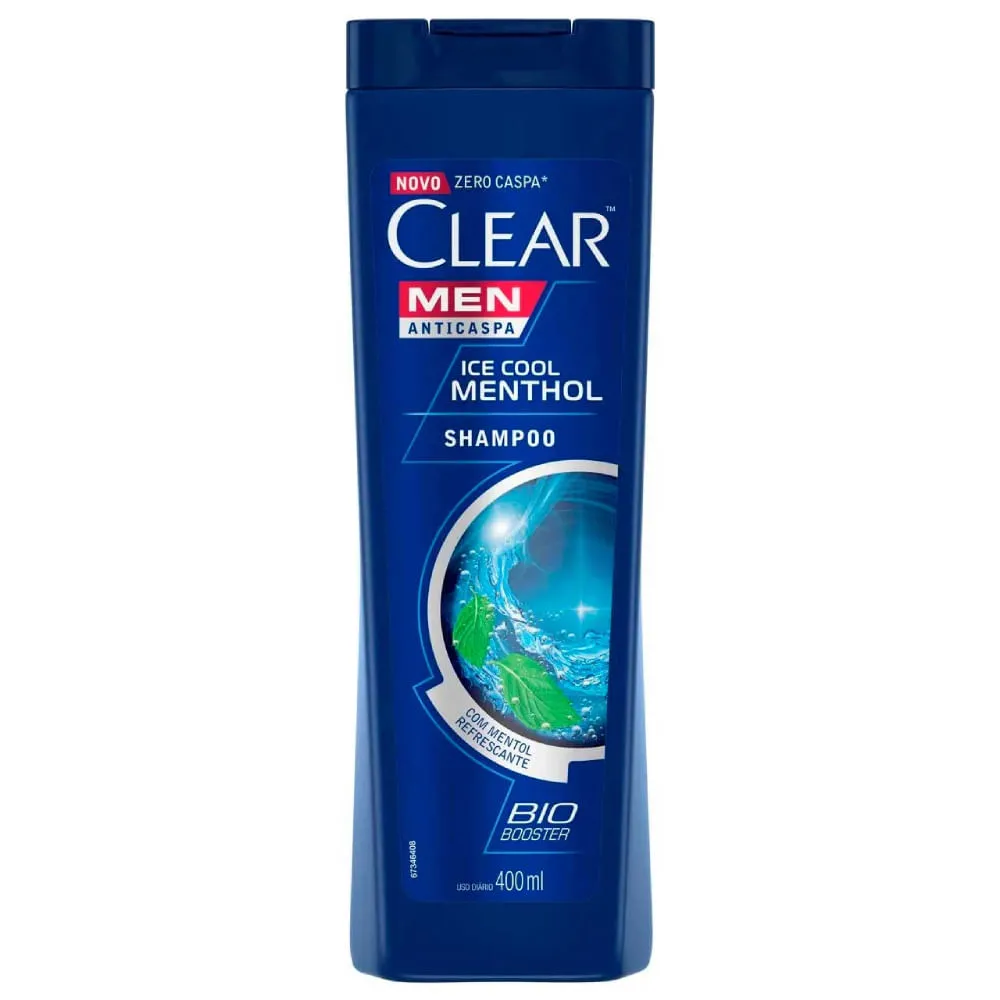 Shampoo Anticaspa Clear Men Ice Cool Menthol 400ml