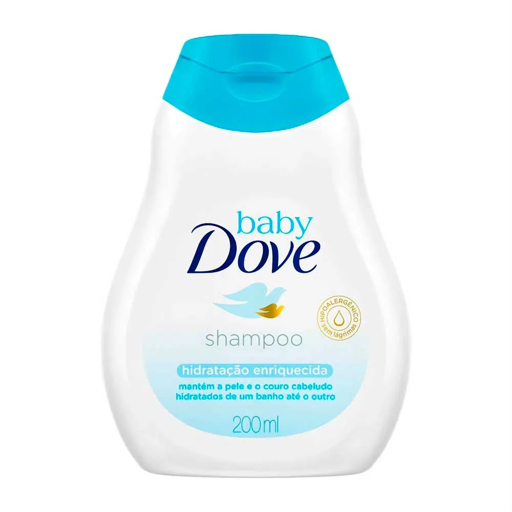 Shampoo Infantil Baby Dove Hidratação Enriquecida 200ml