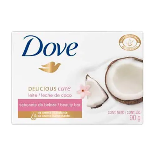 Sabonete Em Barra Dove Delicious Care Leite De Coco E Pétalas De Jasmim 90g