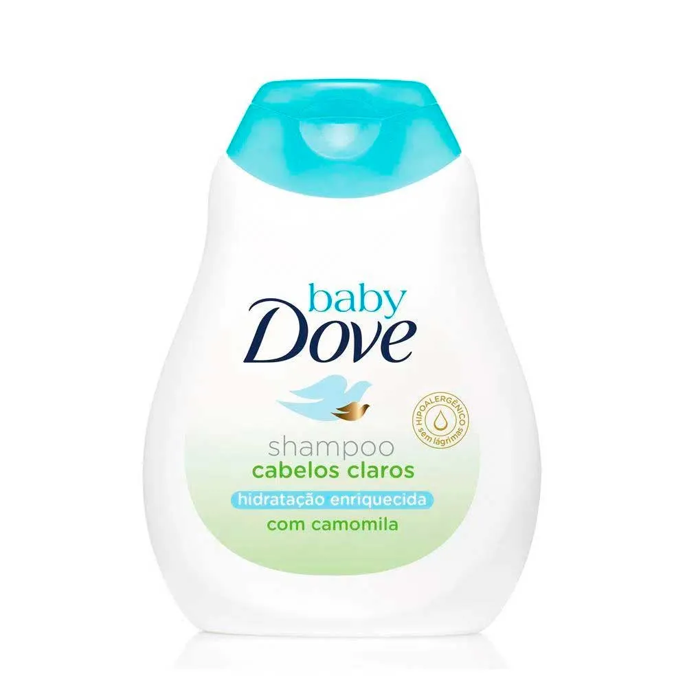 Shampoo Baby Dove Hidratação Enriquecida Cabelos Claros 200ml