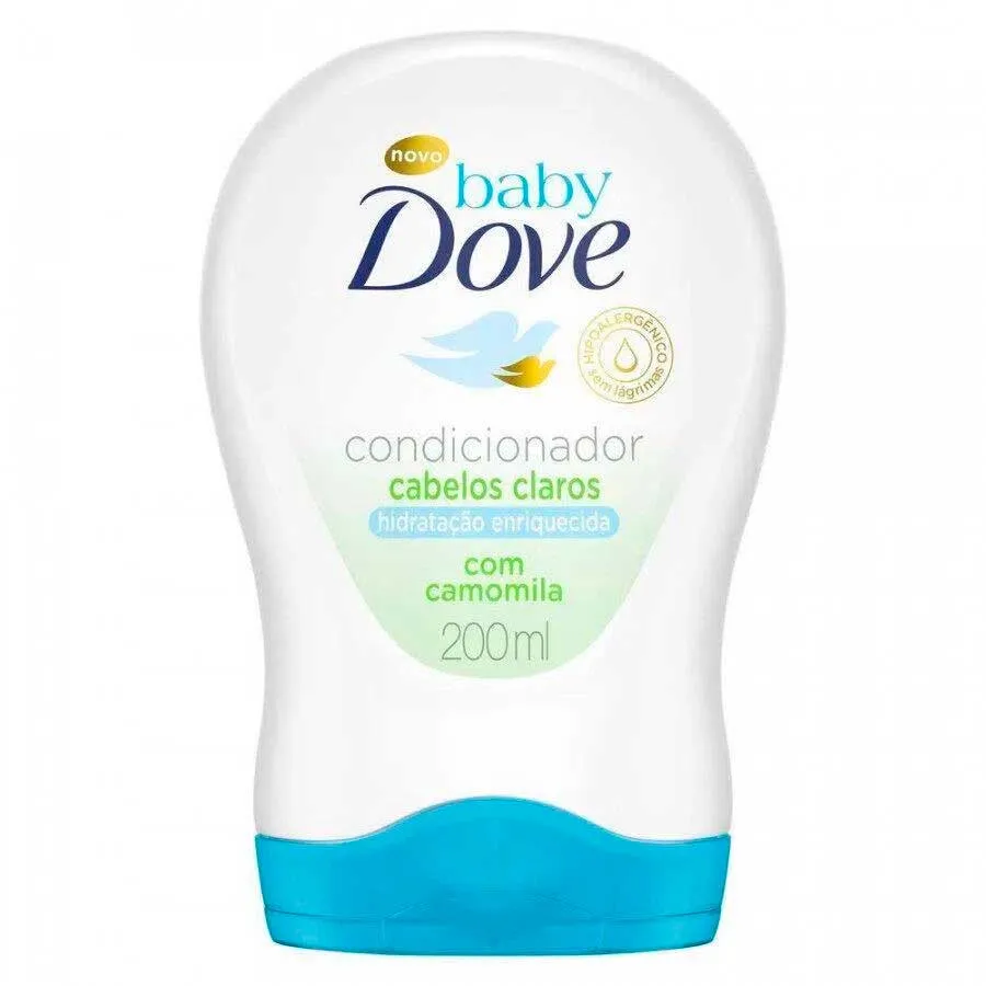 Condicionador Infantil Baby Dove Hidratação Enriquecida Cabelos Claros 200ml