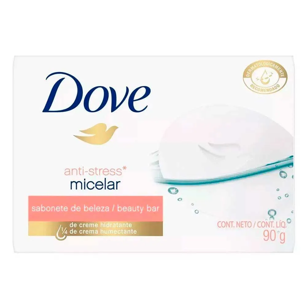 Sabonete Em Barra Dove Anti Stress Água Micelar 90g