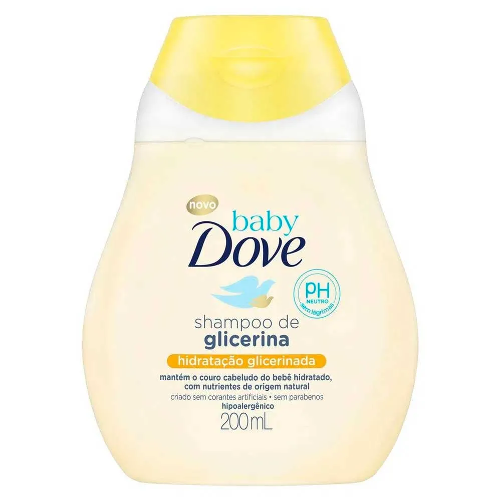 Shampoo Infantil Baby Dove Hidratação Glicerinada 200ml